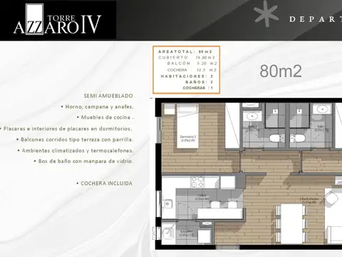 Departamento en venta el emprendimiento Azzaro IV