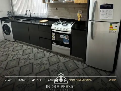Departamento 3 ambientes con 2 baños
