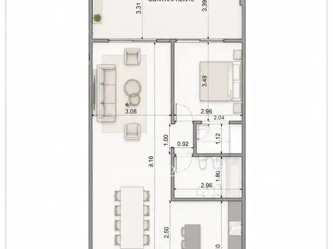 Venta Departamento en Ayres Residence 1 Dormitorio Canning 100