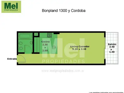 Bonpland 1300, Piso 1
