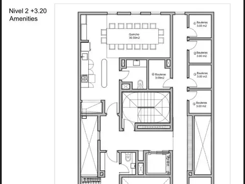 Departamento 2 ambientes con 2 baños