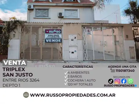 Departamento en Venta en San Justo, Partido de La Matanza
