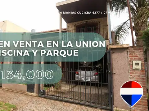 CASA EN VENTA EN LA UNION CON PISCINA Y PARQUE