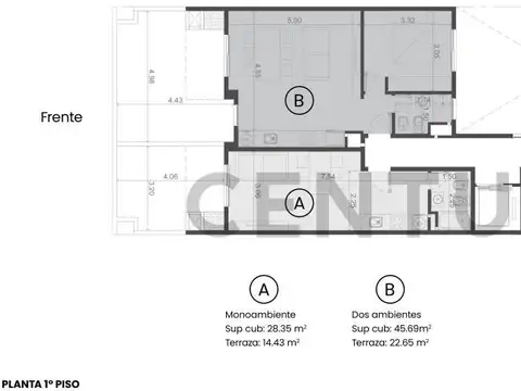 Departamento en Venta de 2 ambientes