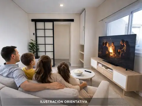 Depto Tipo Casa 3 ambientes con 2 baños