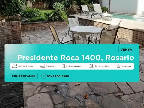 VENTA CASA 4 DORMITORIOS- PARQUIZADO-CENTRO