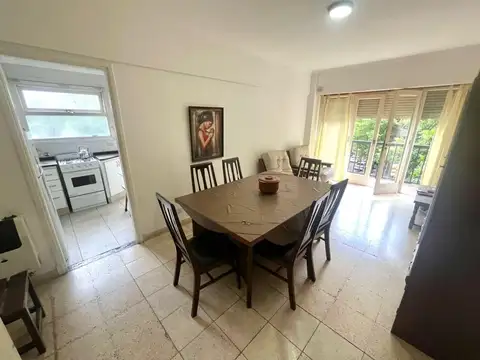 ALQUILER TEMPORARIO DEPARTAMENTO 3 AMBIENTES CON BALCON Y COCHERA, PLAZA COLÓN