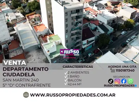 Departamento en Venta en Ciudadela, Partido de Tres de Febrero
