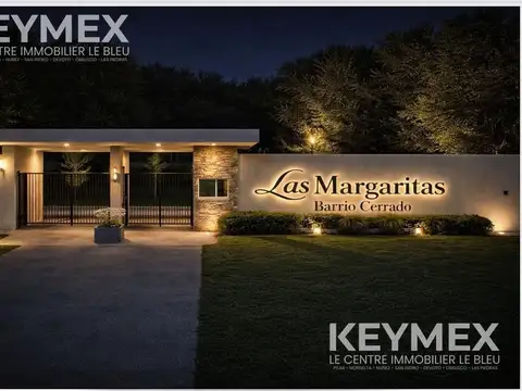 Lotes de 800m2 en Barrio Cerrado Las Margaritas (Financiación)