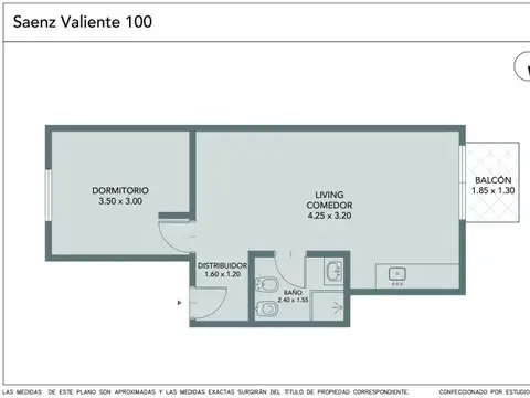 Departamento en Venta de 2 ambientes