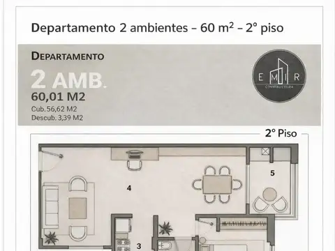 Departamento en Venta en Mariano Acosta, USD 64.000