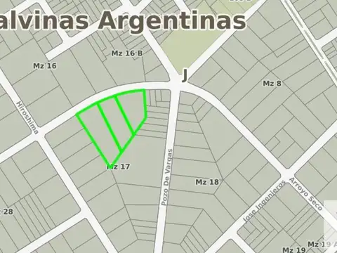 Terreno en Venta de 9529,0 m2