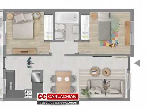Departamento en Venta de 2 dormitorios