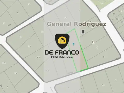 Terreno en  VENTA Gral. Rodríguez , La Fraternidad