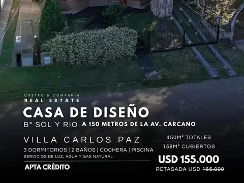 Casa en Venta en Sol Y Rio, Villa Carlos Paz