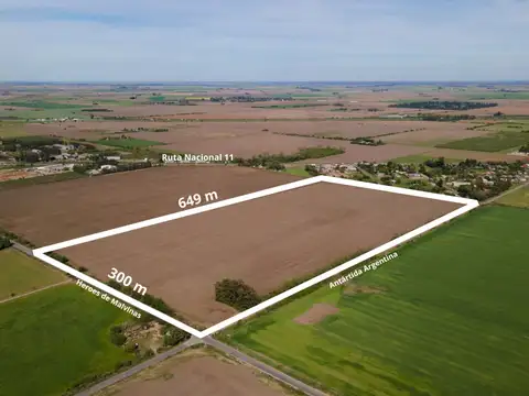 Venta campo 19,3 ha en pto gral san martin