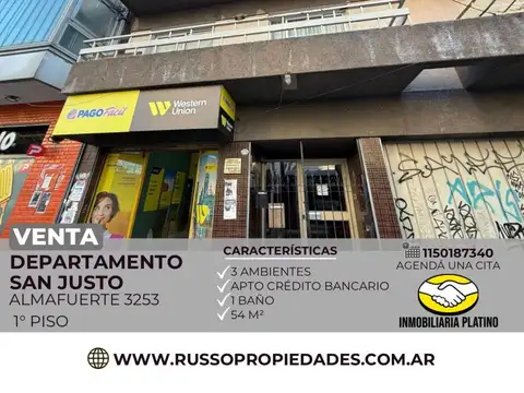 Departamento en Venta en San Justo, Partido de La Matanza