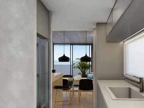 Departamento 2 ambientes con 1 baño