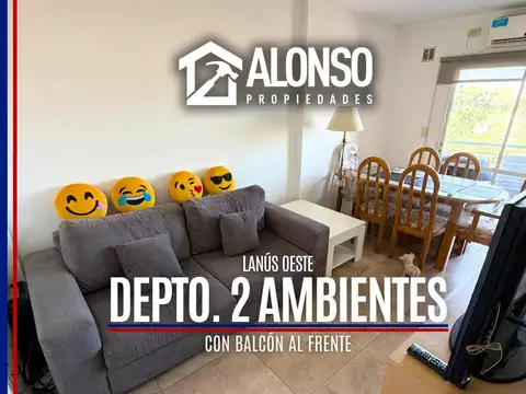 Departamento 2 ambientes al frente con balcón — Apto crédito