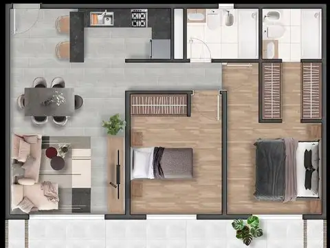 Departamento en Venta en Merlo, USD 107.300