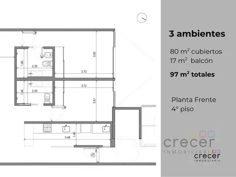 Departamento en Venta de 2 dormitorios