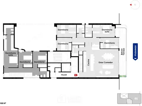 Departamento en Venta con 1 cocheras