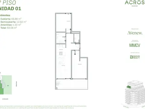 Departamento en Venta en Chacarita, CABA