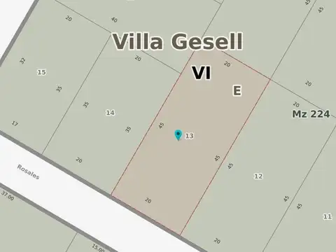 Terreno en Venta en Mar Azul, USD 43.000