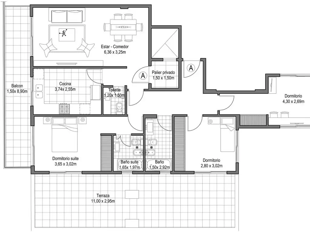 VILLA URQUIZA | 1, 2, 3 y 4 amb. Full Amenities. - Foto 25