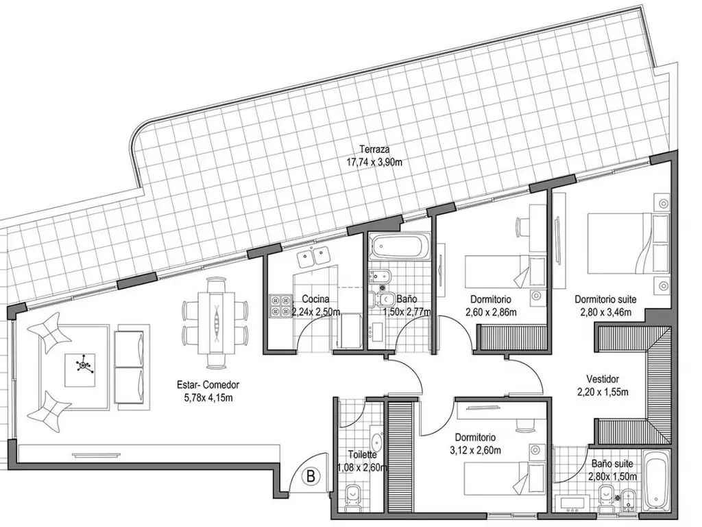 VILLA URQUIZA | 1, 2, 3 y 4 amb. Full Amenities. - Foto 48
