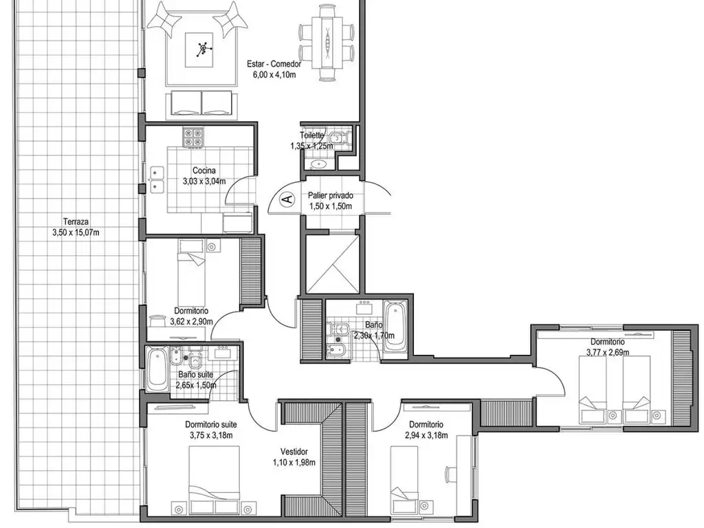 VILLA URQUIZA | 1, 2, 3 y 4 amb. Full Amenities. - Foto 27