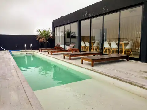 Departamento 3 ambientes edificio nuevo. Cochera. Piso Alto. Piscina, SUM
