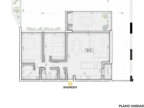 Venta departamento 1 dormitorio Fisherton Rosario