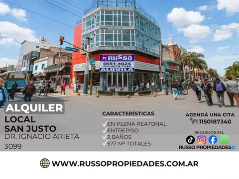 Alquiler de Local sobre Peatonal - San Justo