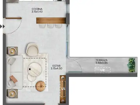 Departamento en Venta al Norte