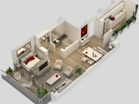 Departamento en Venta en Las Cañitas, USD 262.100