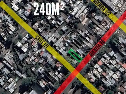 Terreno en Venta 7  mts Frente