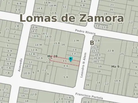 VENTA TERRENO LOMAS DE ZAMORA-PERMUTA-FINANCIACION