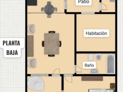 VENTA PH MULTIFAMILIAR CON PATIO EN MATADEROS