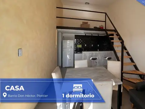CASA EN VENTA 1 DORM. | Bº DON HECTOR | PLOTTIER 
