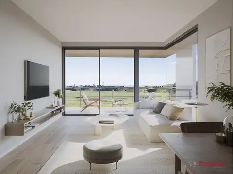 Departamento 2 ambientes en Barrio Lomas del Golf Quequen - En Construcción