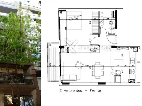 Amplio dpto c/buen balcon y amenities