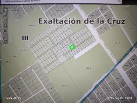 Venta Lote de 1500 m2 en Barrio Cerrado San Joaquín. Capilla del Señor