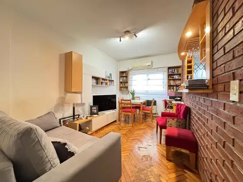 Hermoso 2 ambientes luminoso