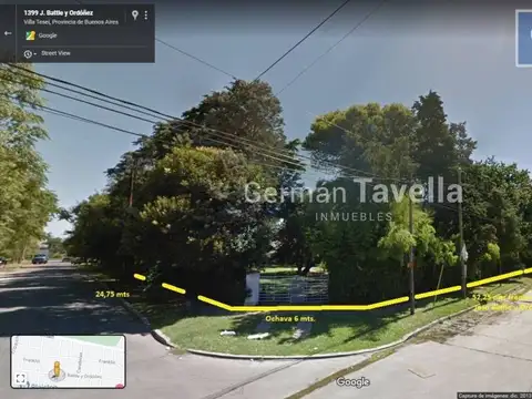Lote 324 m2  en venta, zona residencial mixta de Villa Tesei