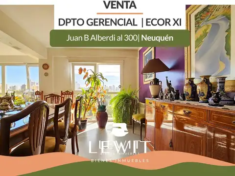 VENTA DEPARTAMENTO  NIVEL GERENCIAL 2 DORMITORIOS EN NEUQUEN EDIFICIO ECOR ZONA CENTRO