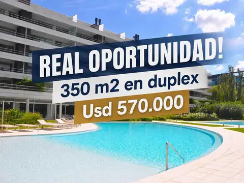 Oportunidad unica en BOUQUET , 353 m2 en Duplex, vista a las piscinas, 2 cocheras 
