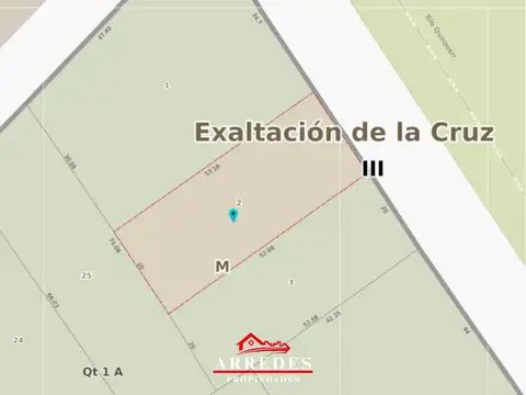 Venta · Lote 1061 m2 · Parque Exaltación · Exaltación de la Cruz