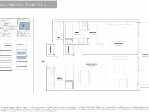Departamento en Venta en Belgrano, USD 315.220