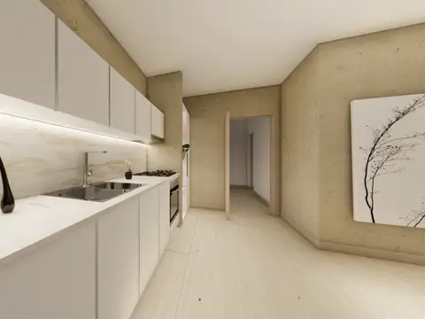 Departamento 2 ambientes con 1 baño